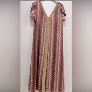 MADE IN ITALY Colorful Zigzag Patterned Dresses